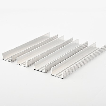 定制加工6063铝散热器材U型槽装饰散热条工业用铝型材料角铝型材