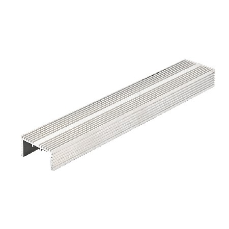 定制加工6063铝散热器材U型槽装饰散热条工业用铝型材料角铝型材