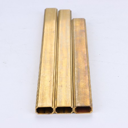 灯饰用黄铜管定 制 H62黄铜方管 方形铜管 矩形铜管 空调铜管批发